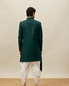 Green Sequined Chikankari Indo Western Set image number 4