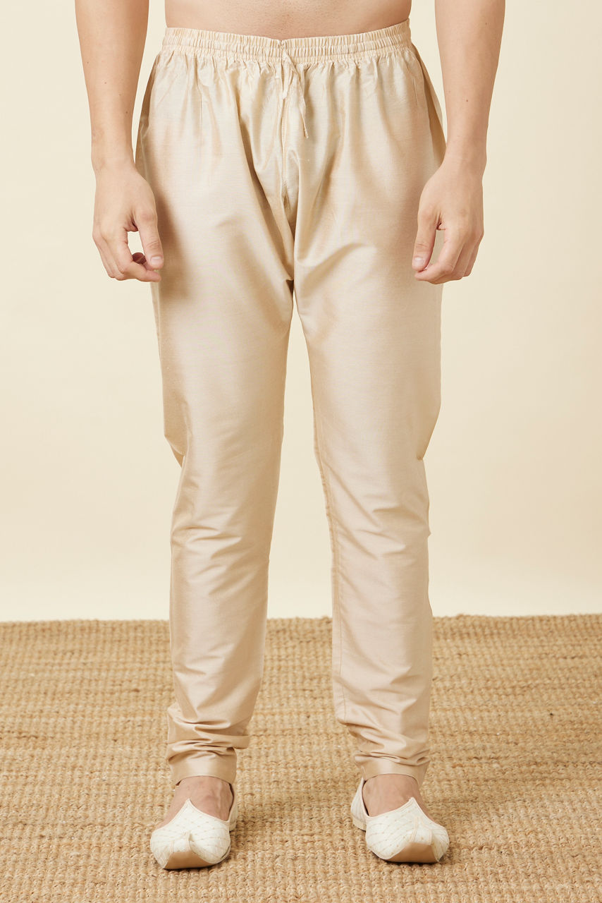 Manyavar Men Aqua Blue Buta Patterned Kurta Set