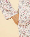 Manyavar Men White Floral Kurta