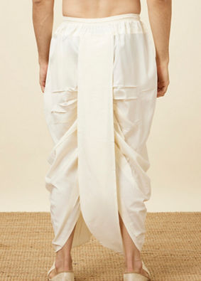 Simple Off White Dhoti image number 2