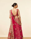 alt message - Mohey Women Rani Floral Patterned Bridal Lehenga image number 3