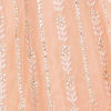 Peach Pink Net Floral Patterned Lehenga