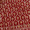 Red Velvet Stone Work Zari Bridal Lehenga