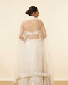 Mohey Women Light Cream Patterned Lehenga