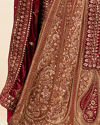 Fawn Velvet Bridal Lehenga image number 4