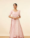 Pink Sequined Lehenga with Zari Work