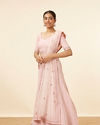 Mohey Women Pink Sequined Lehenga with Zari Work