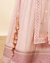 Mohey Women Pink Sequined Lehenga with Zari Work