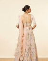 Dark Cream Multi colored Lehenga image number 3