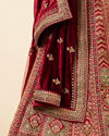Mohey Women Light Orange Imperial Patterned Bridal Lehenga