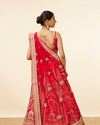 Red Embellished Bridal Lehenga image number 3