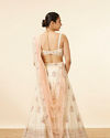 Mohey Women Enchanting Cream Floral Embroidered Lehenga