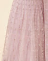 Mohey Women Purple Net Embellished Lehenga