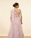 Purple Net Embellished Lehenga image number 3