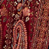 Rust Red Paisley Patterned Bridal Lehenga