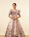 Light Pink Purple Embroidered Lehenga image number 0