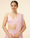 Mohey Women Light Purple Net Sequined Lehenga