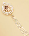 Manyavar Men Fairy Tale Pink Pearl Embedded Chain Brooch