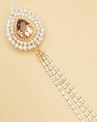 Manyavar Men Fairy Tale Pink Pearl Embedded Chain Brooch