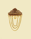 Manyavar Men Brown Elegance Brooch