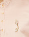 Manyavar Men Golden Floral Rhinestone Embellished Brooch