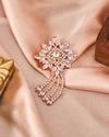 Manyavar Men Rose Gold Elegance Brooch
