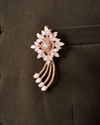 Manyavar Men Rose Gold Elegance Brooch