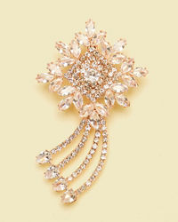 Manyavar Men Peach Splendor Brooch