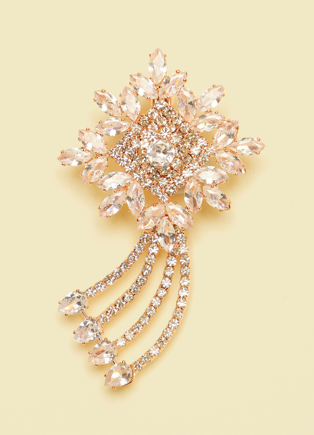 Manyavar Men Peach Splendor Brooch