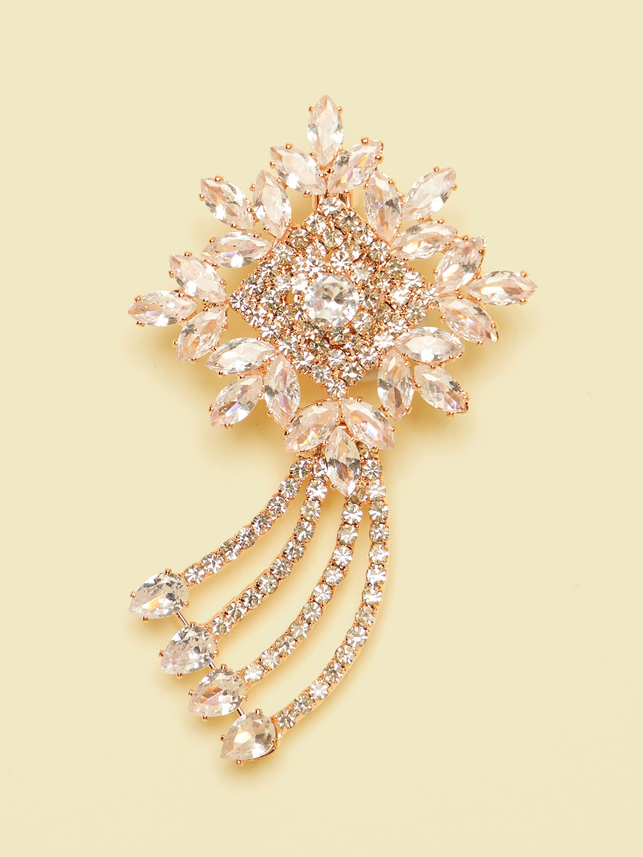 Manyavar Men Peach Splendor Brooch