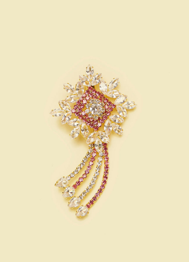 Manyavar Men Dusty Pink Elegance Brooch