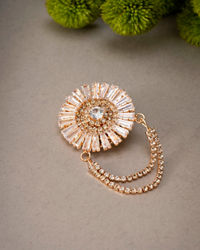 Manyavar Men Rose Gold Grandeur Brooch