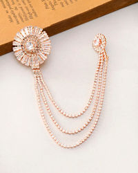 Manyavar Men Rose Gold Traditional Brooch