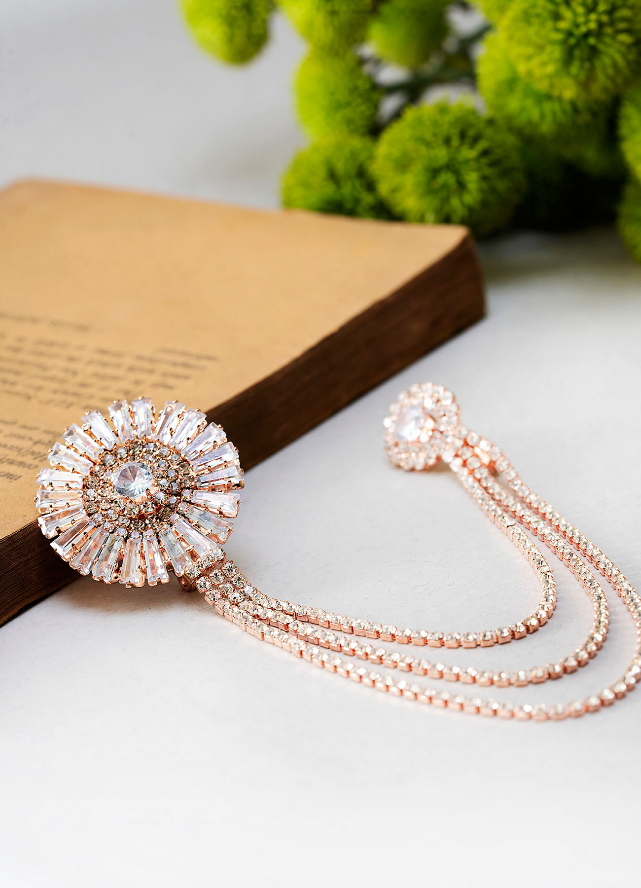 Manyavar Men Rose Gold Traditional Brooch