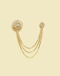 Manyavar Men Golden Brilliance Brooch