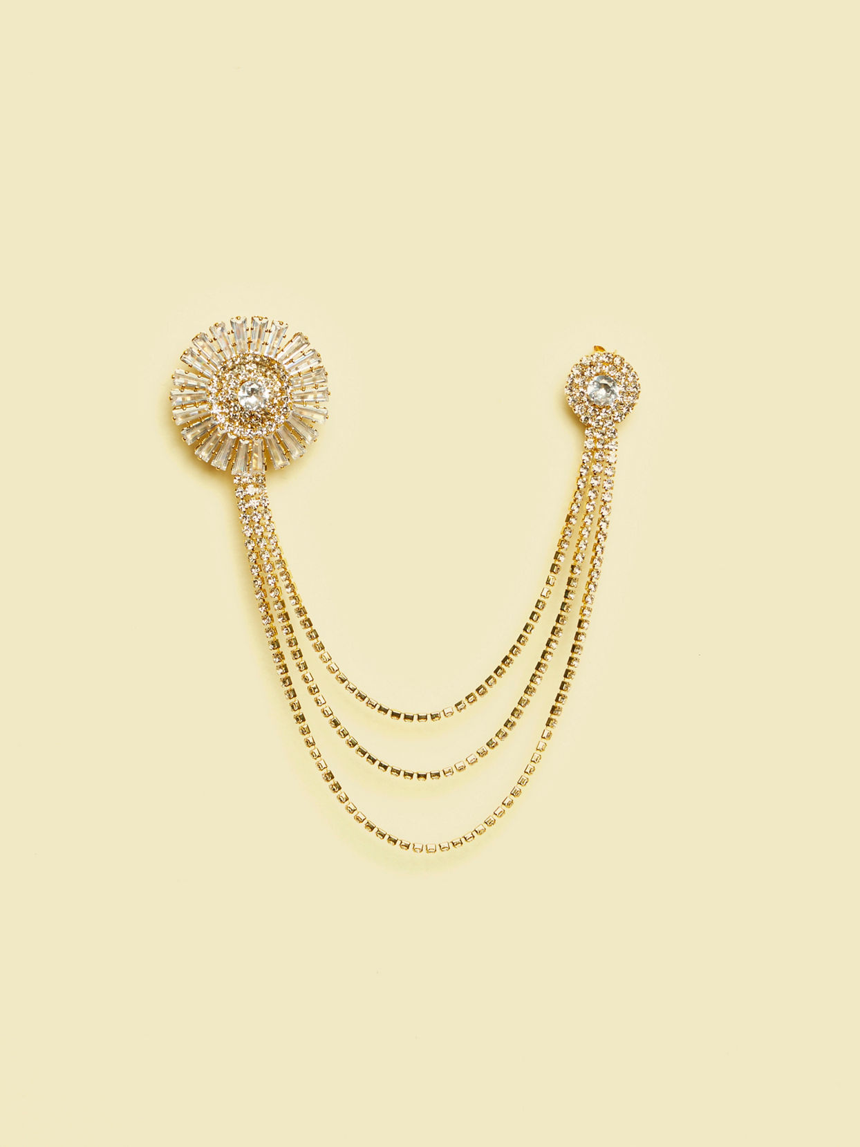 Manyavar Men Golden Brilliance Brooch