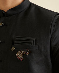 Manyavar Men Regal Brown Delight Brooch