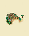 Manyavar Men Emerald Exotic Brooch