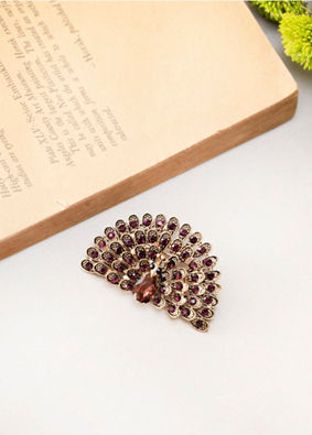Manyavar Men Brown Splendour Brooch