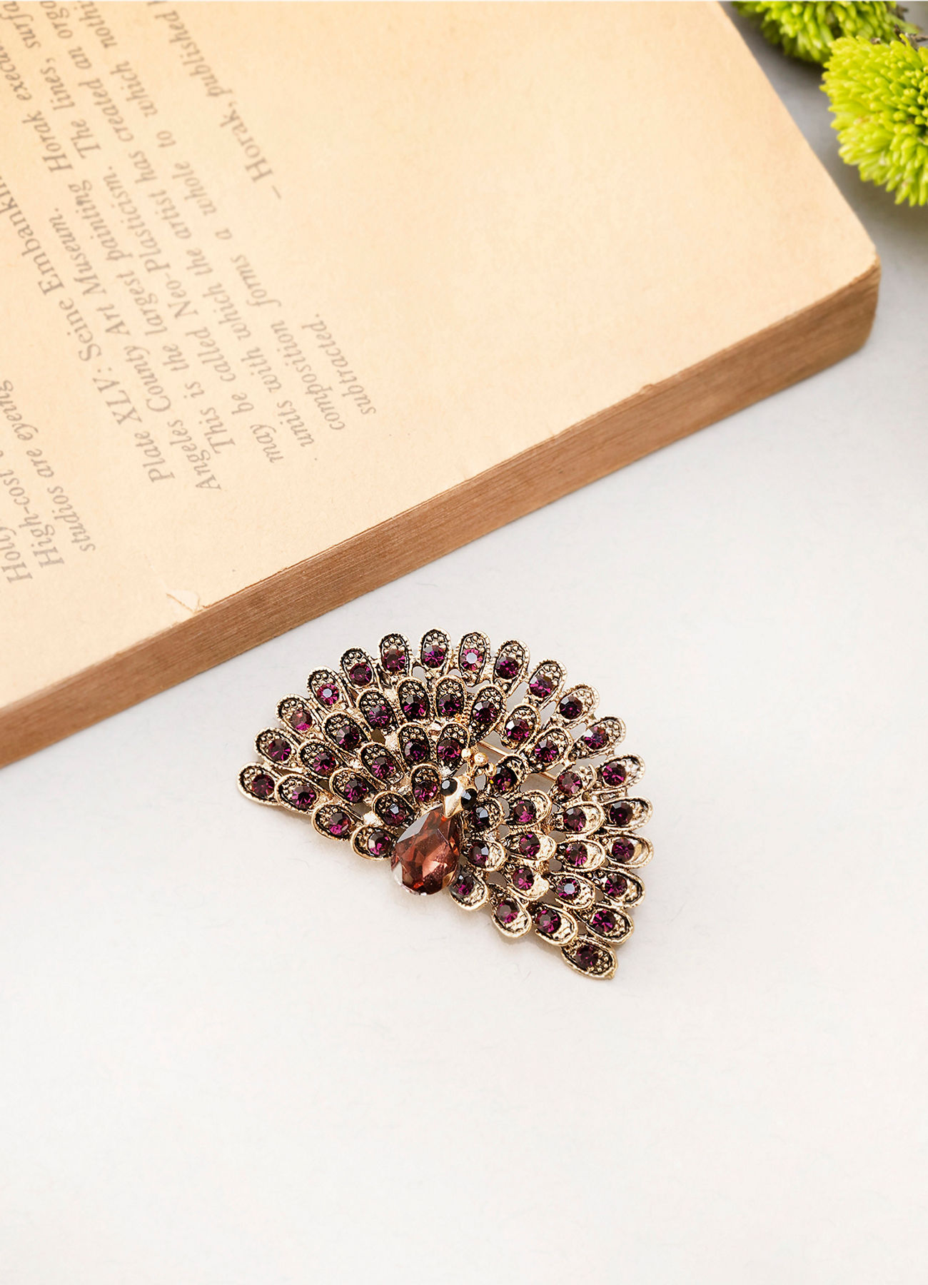 Manyavar Men Brown Splendour Brooch