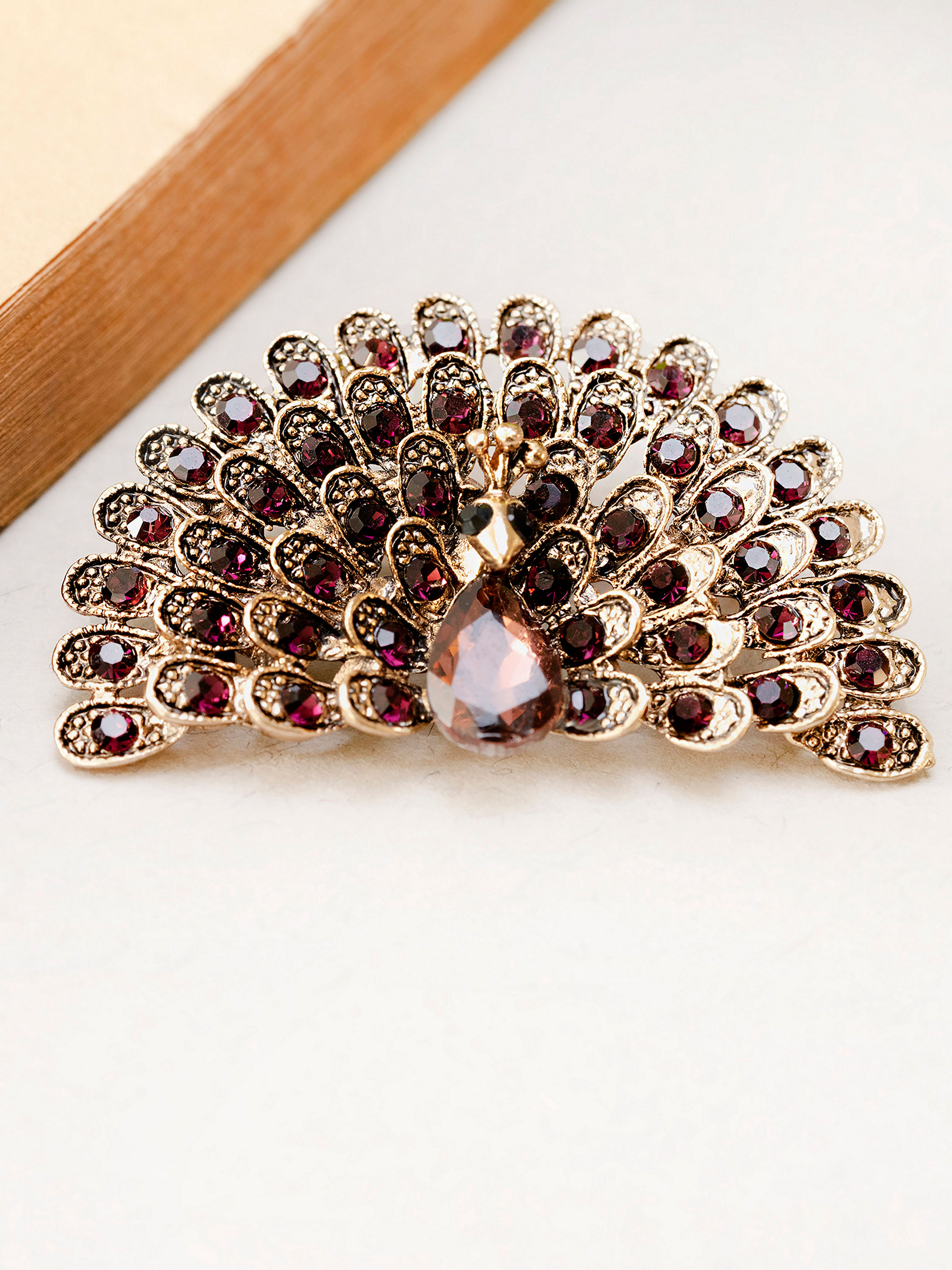 Manyavar Men Brown Splendour Brooch