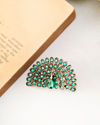 Manyavar Men Dark Green Exquisite Brooch