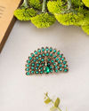 Manyavar Men Dark Green Exquisite Brooch