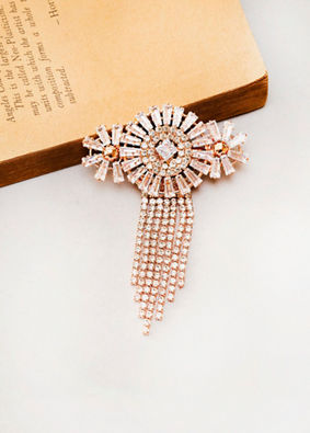 Manyavar Men Rose Gold Brooch