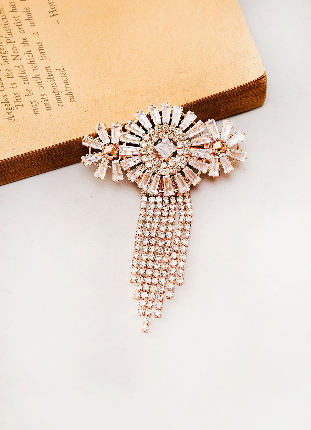 Manyavar Men Rose Gold Brooch