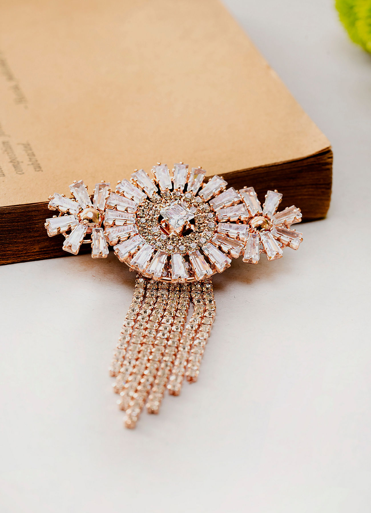 Manyavar Men Rose Gold Brooch