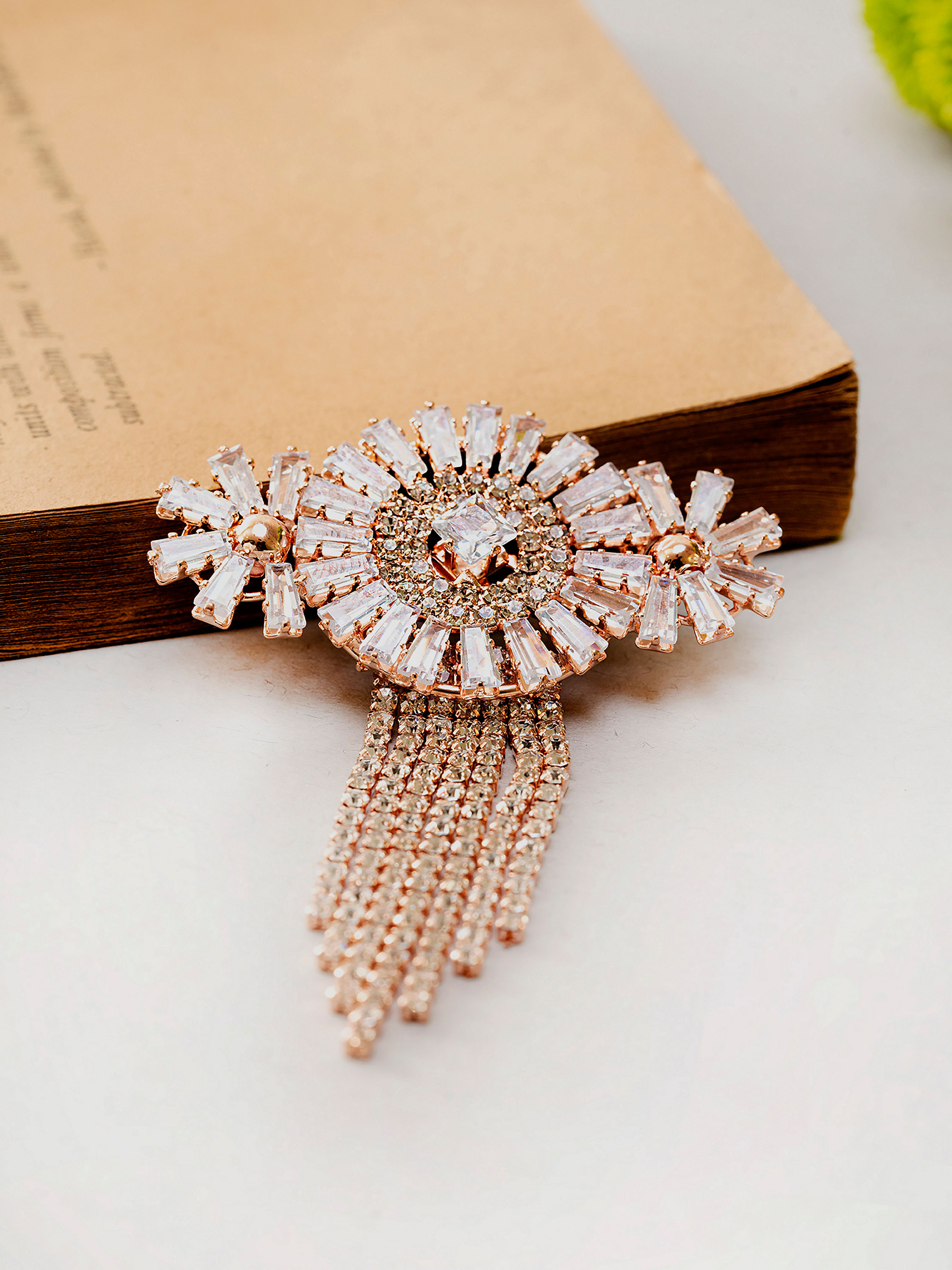 Manyavar Men Rose Gold Brooch