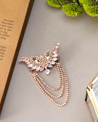 Manyavar Men Rose Gold Traditional Brooch