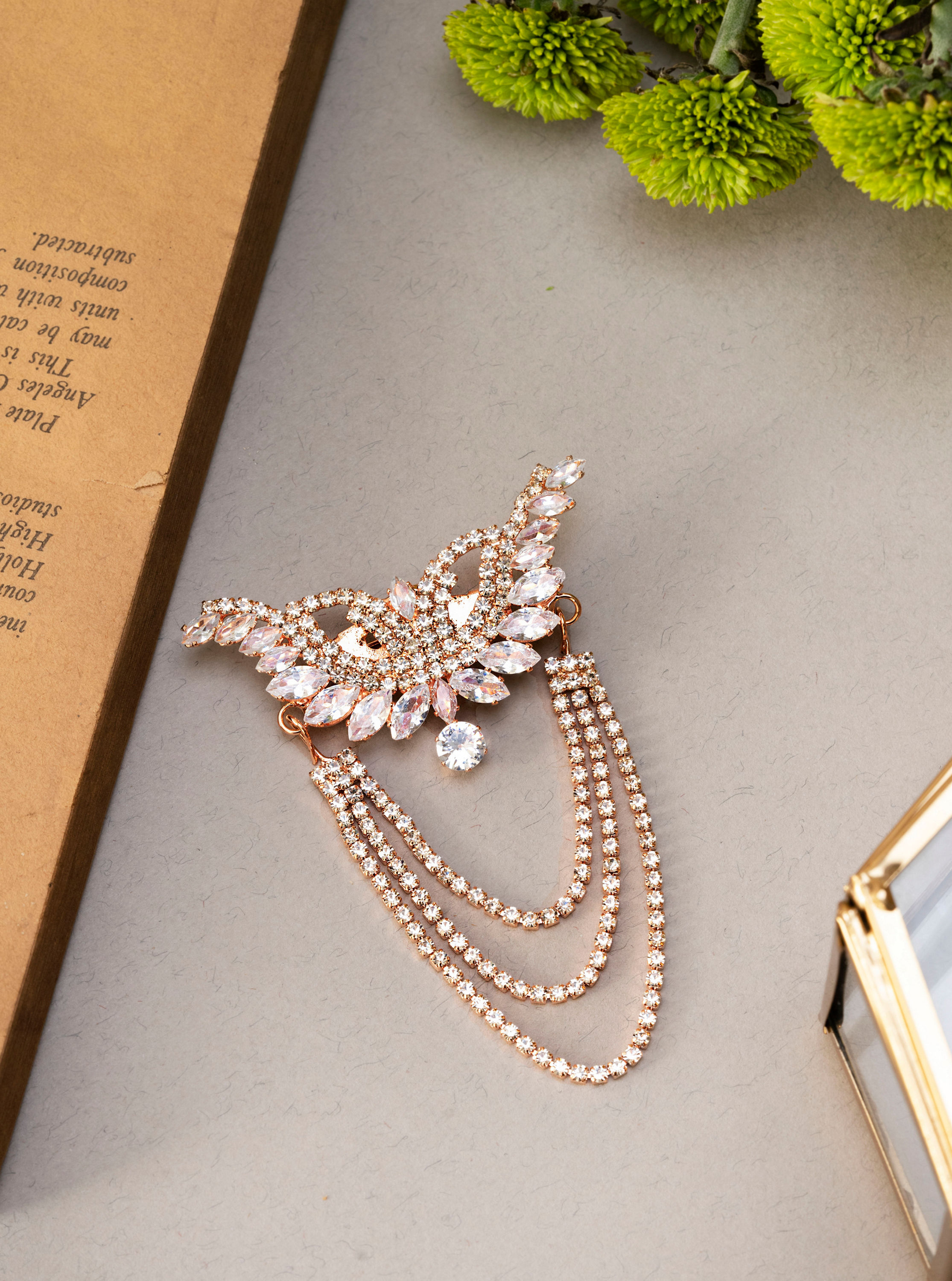 Manyavar Men Rose Gold Traditional Brooch