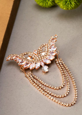 Manyavar Men Rose Gold Traditional Brooch